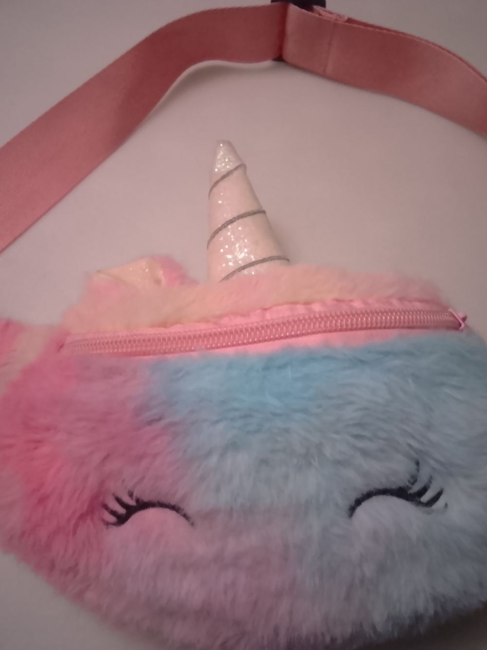 plush unicorn fanny pack